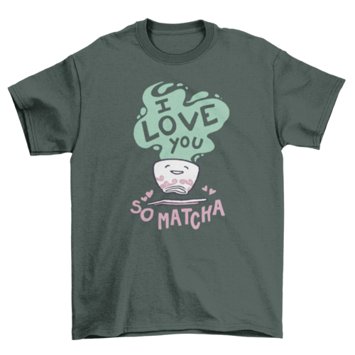 Cute matcha tea drink t-shirt