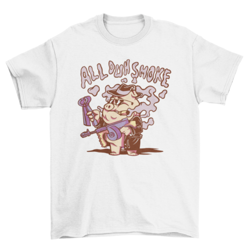 Mafia pig smoking t-shirt