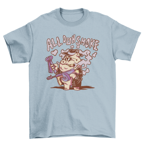 Mafia pig smoking t-shirt
