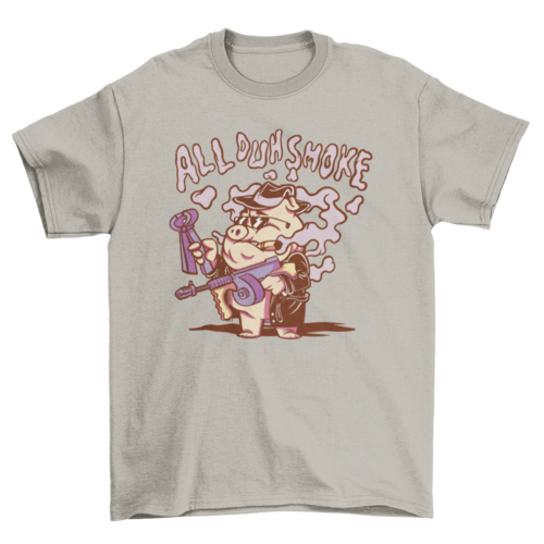 Mafia pig smoking t-shirt