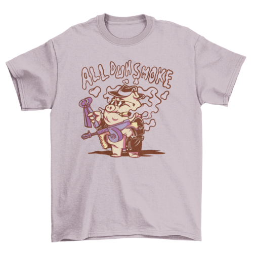 Mafia pig smoking t-shirt