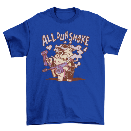 Mafia pig smoking t-shirt